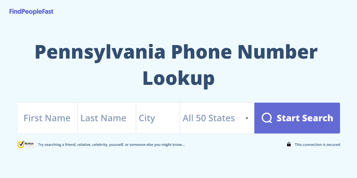 Pennsylvania Phone Number Lookup & Search
