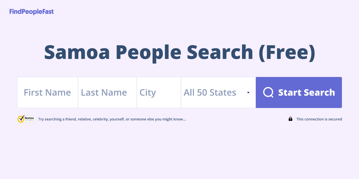 Samoa People Search (Free)