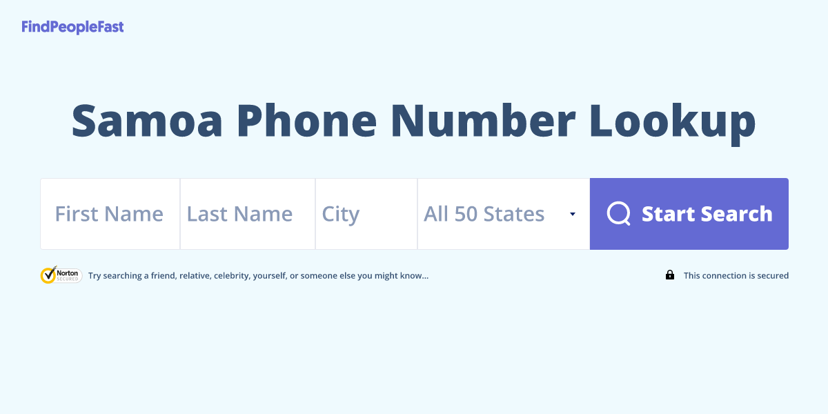 Samoa Phone Number Lookup & Search