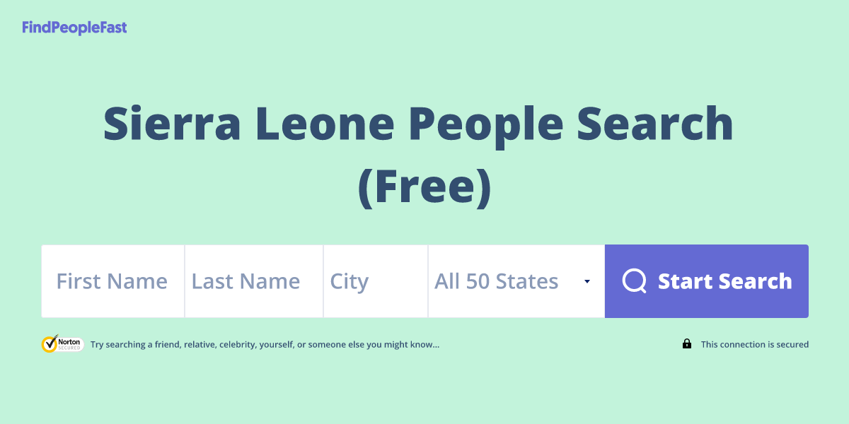 Sierra Leone People Search (Free)