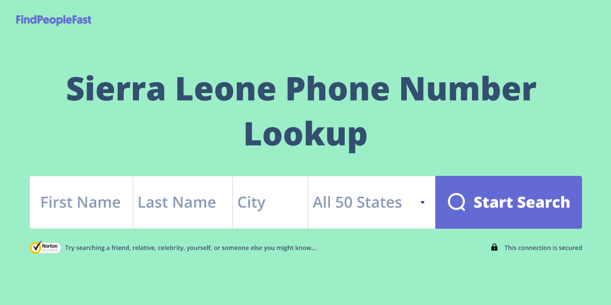 Sierra Leone Phone Number Lookup & Search