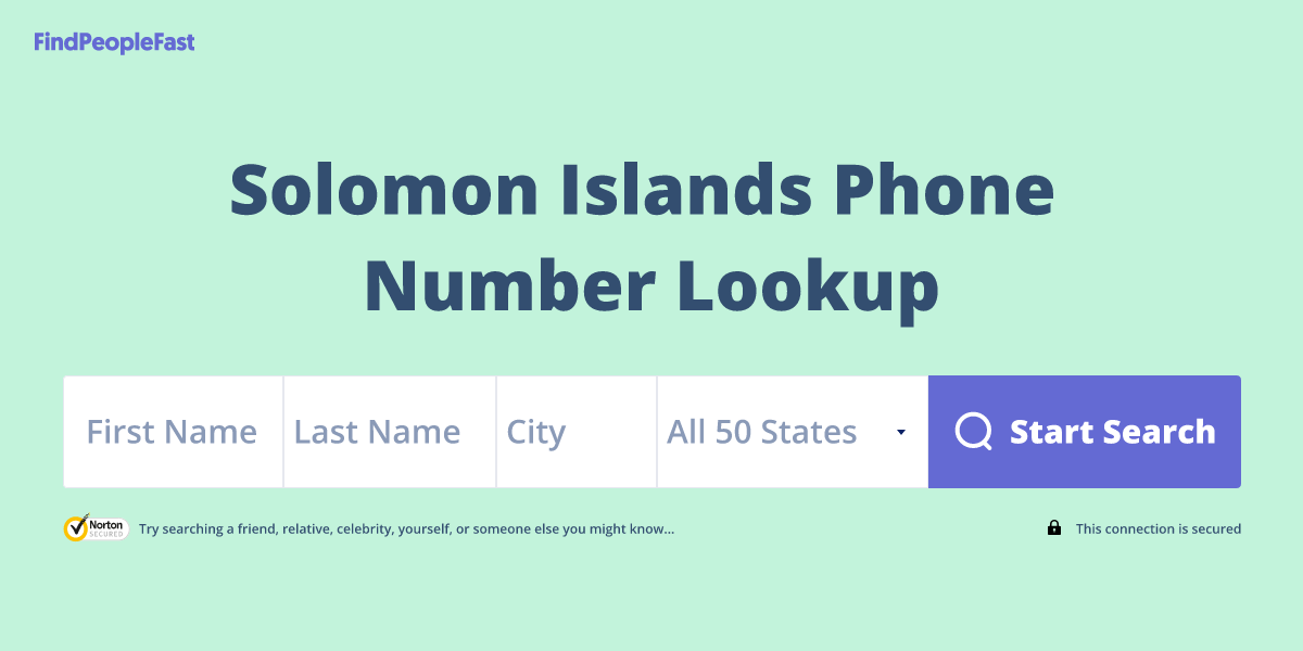 Solomon Islands Phone Number Lookup & Search