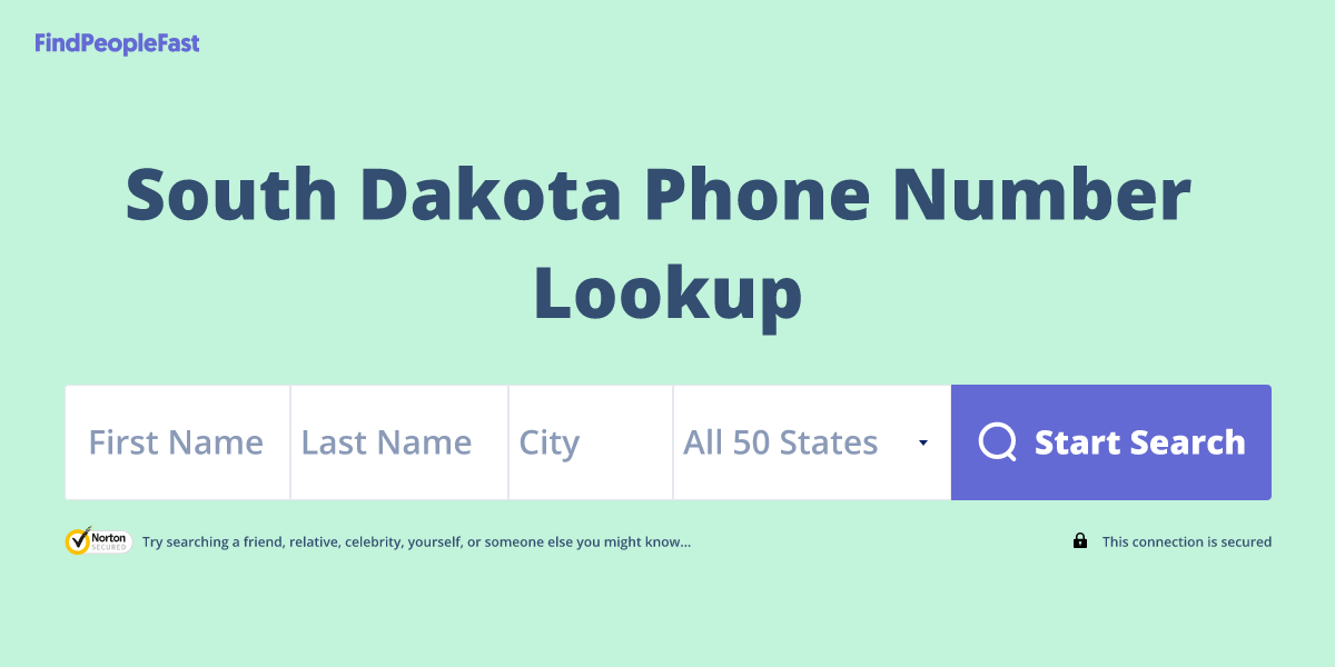 South Dakota Phone Number Lookup & Search