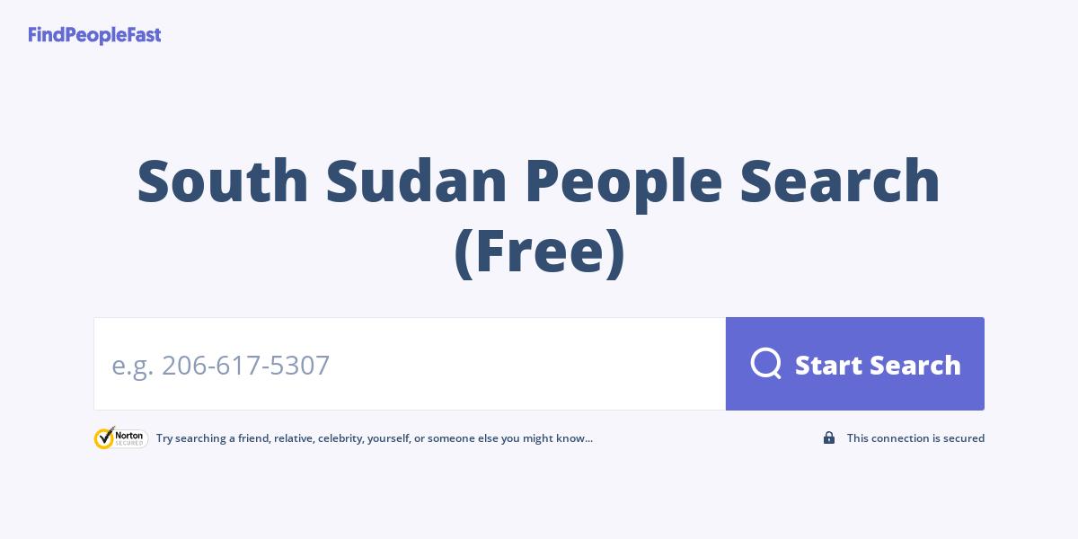 South Sudan People Search (Free)