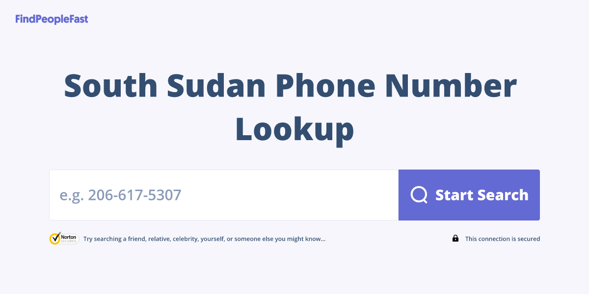 South Sudan Phone Number Lookup & Search