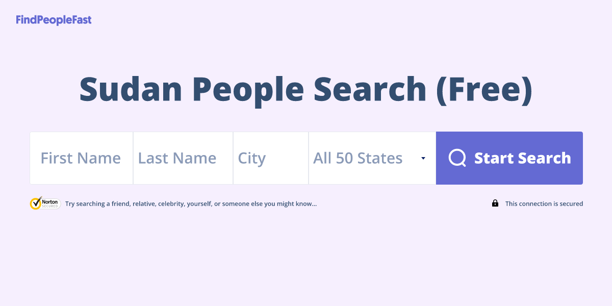 Sudan People Search (Free)