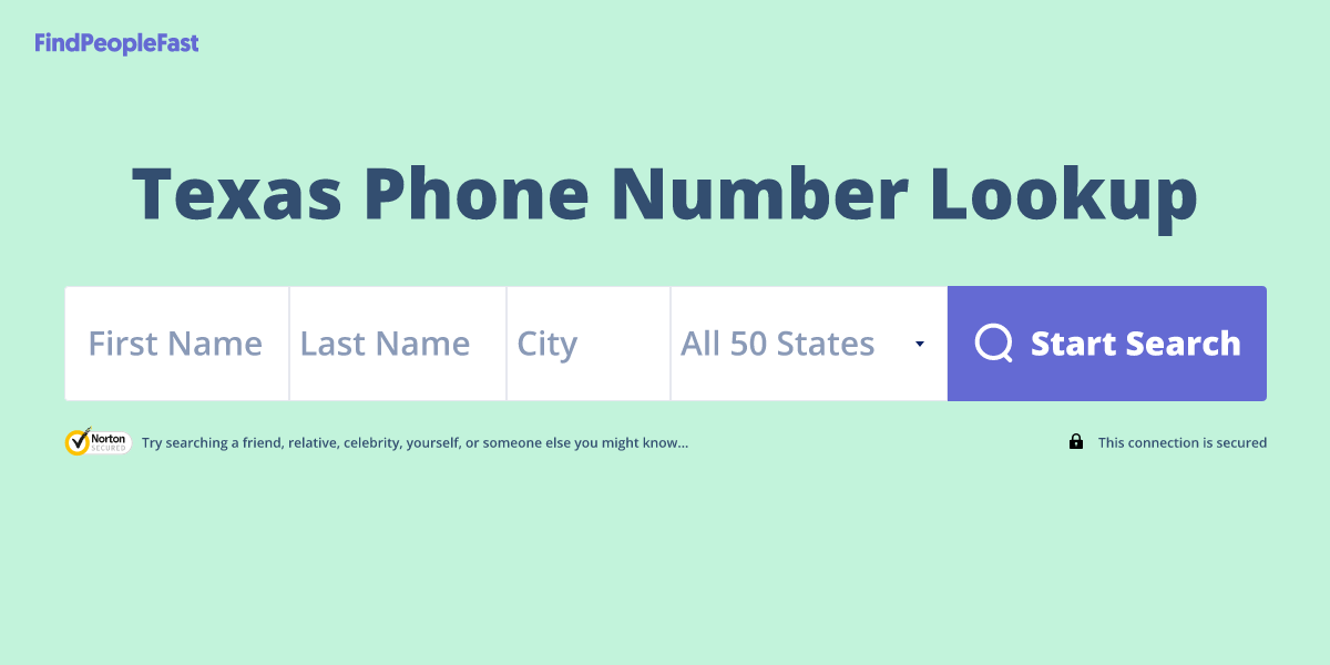 Texas Phone Number Lookup & Search