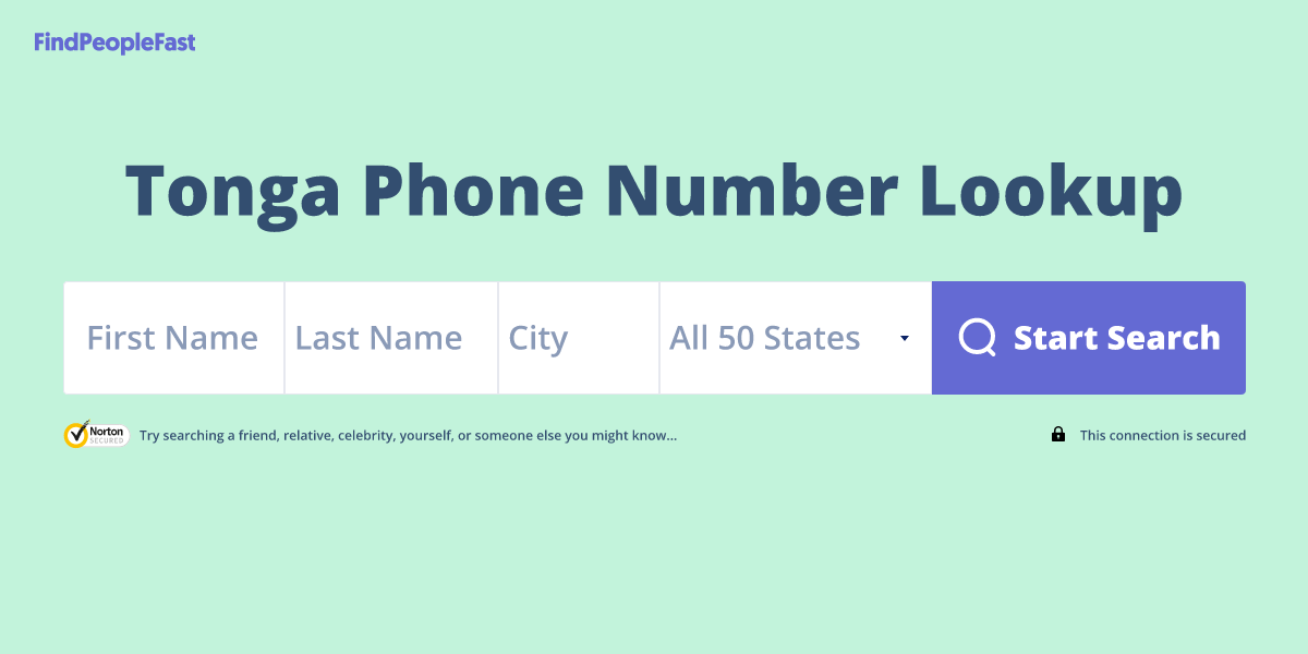 Tonga Phone Number Lookup & Search
