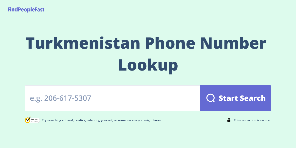 Turkmenistan Phone Number Lookup & Search
