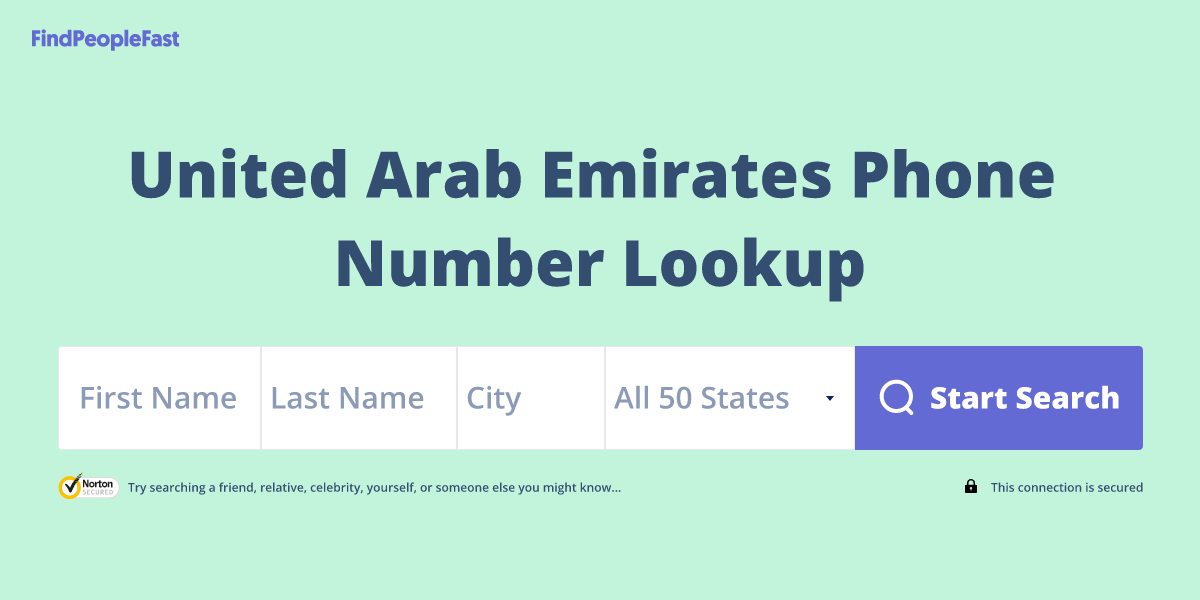 United Arab Emirates Phone Number Lookup & Search
