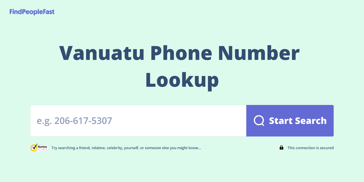 Vanuatu Phone Number Lookup & Search