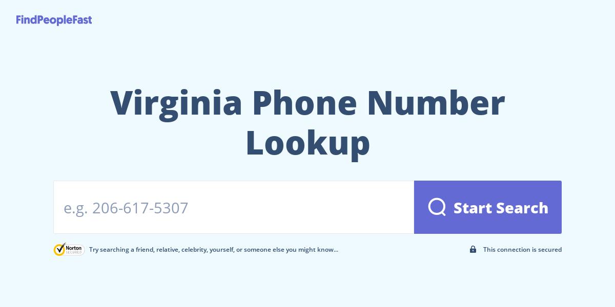 Virginia Phone Number Lookup & Search