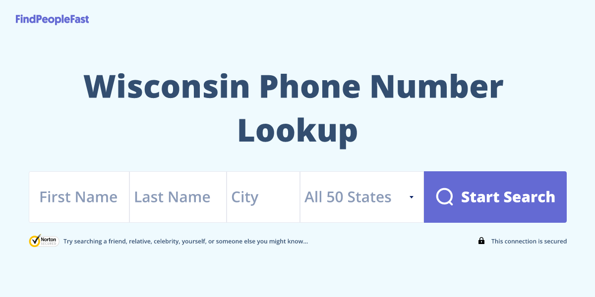 Wisconsin Phone Number Lookup & Search